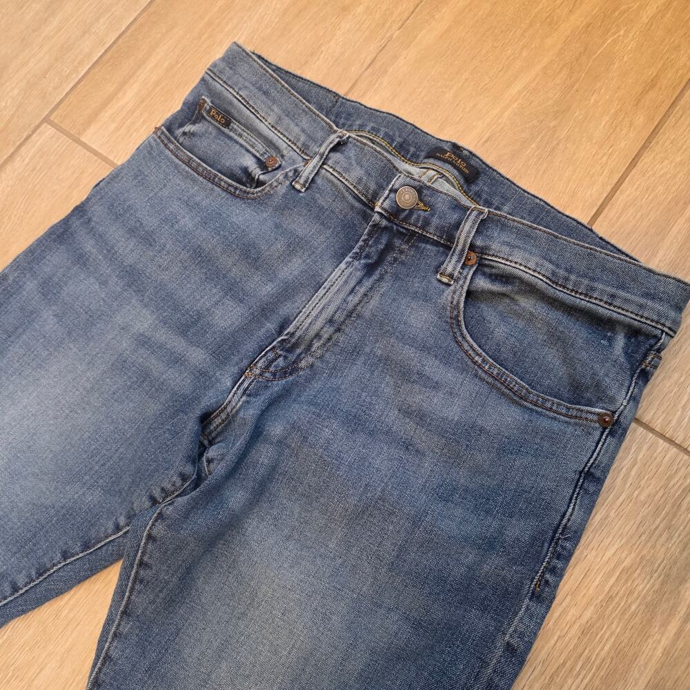 Polo Ralph Lauren Varick Slim Straight Jeans Mens 32x30 Medium Wash Stretch - Picture 6 of 14